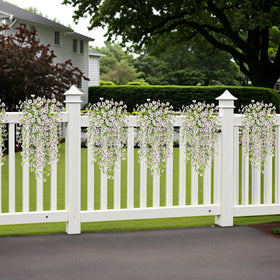 Ammyoo window yard daisy hanging, white décor for entryways and balconies.