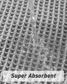 AMOAMI absorbent waffle texture detail highlights fast water uptake