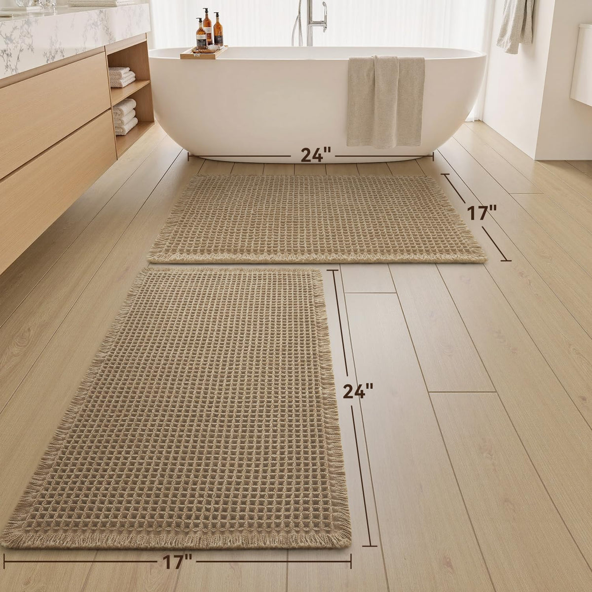 AMOAMI two-pack arrangement offers coordinated bathroom styling