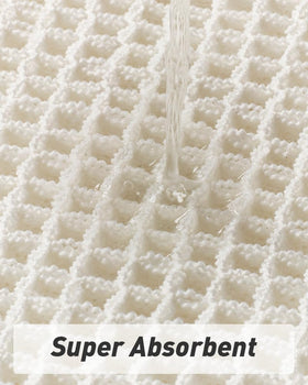 AMOAMI waffle bath mat soft texture enhances barefoot comfort after showers