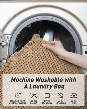 AMOAMI machine washable mats simplify cleaning and maintenance