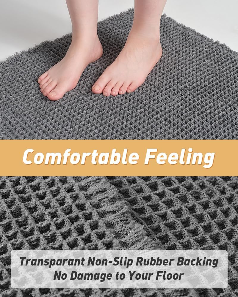 AMOAMI waffle mat offers a soft, cozy underfoot feel