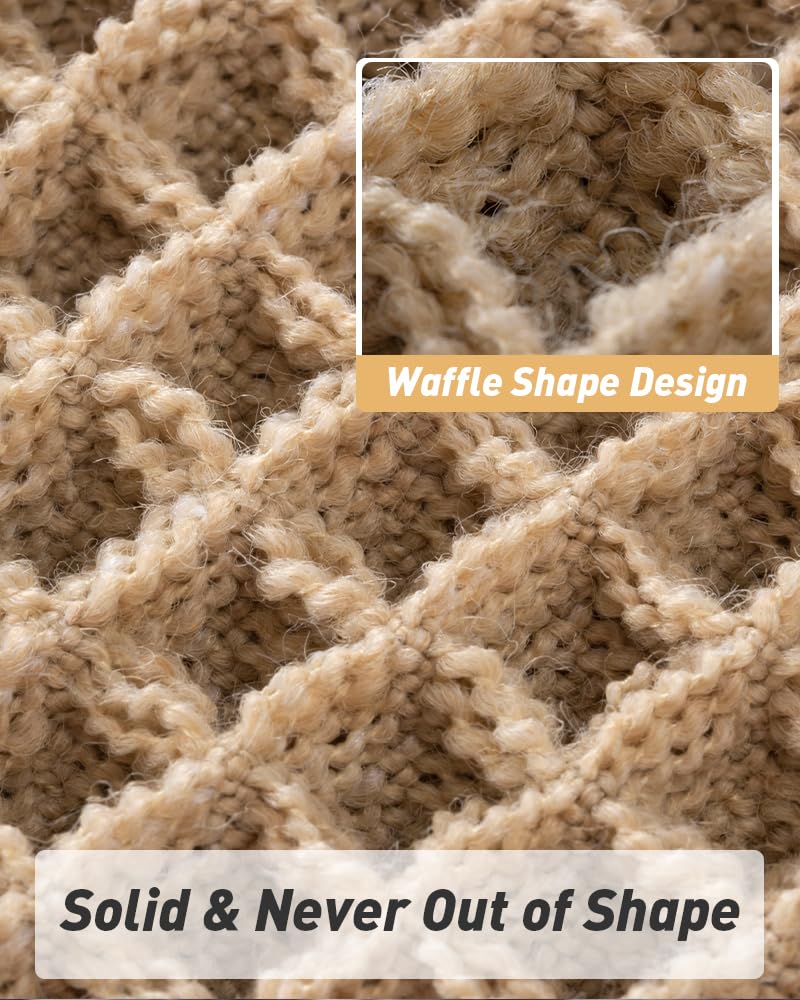 AMOAMI waffle mat soft underfoot feel from 3D texture.