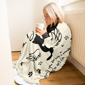 Amonee-YL cat memorial blanket suitable for indoor and outdoor spaces.