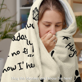 Amonee-YL cat memorial blanket is machine washable for easy care.