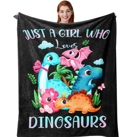 Amonee-YL dinosaur blanket with soft-touch fabric for cozy bedtime warmth.