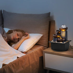AMOOTEK compact desk decor fountain fits small spaces