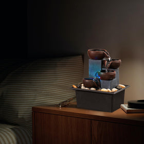 AMOOTEK desk-office decor fountain as a tranquil focal point.