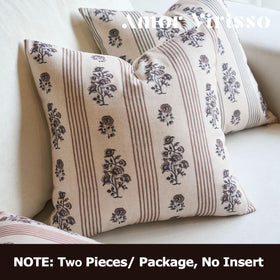 Amor Virisso floral-striped pattern detail for a chic decor accent