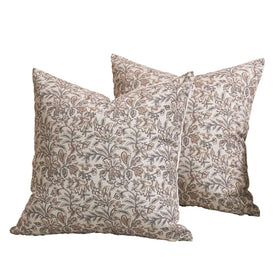 Amor Virisso 20x20 inch pillow cover on a sofa stack for quick refresh