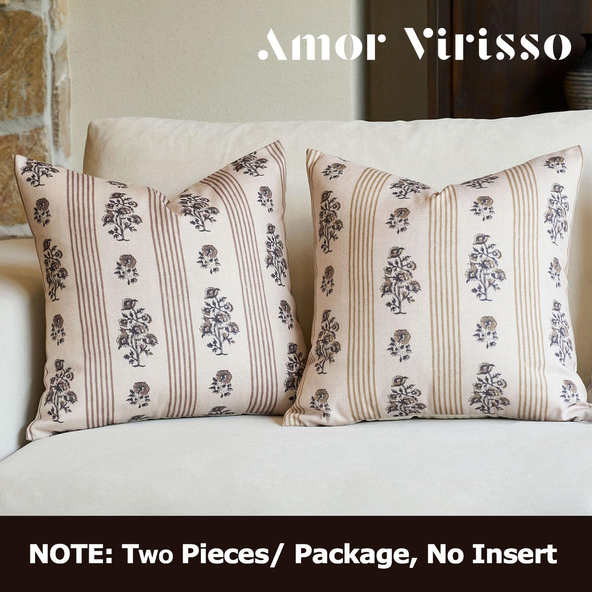 Amor Virisso machine-washable pillow covers simplify care