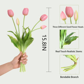Amore Florals bendable stems in vase for customizable arrangements.
