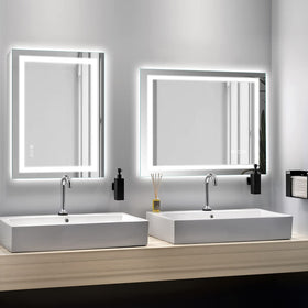 Amorho defogger with blue-light control and long-press off.