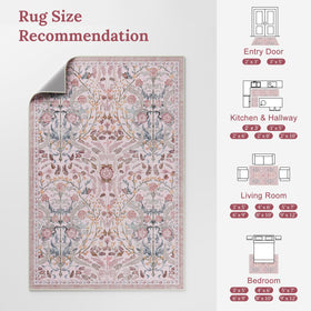 AMTOVO 8x10 rug durability detail showcases sturdy construction.