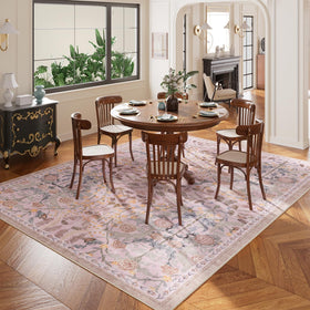 AMTOVO 8x10 rug close-up detail emphasizing fade-resistant print.