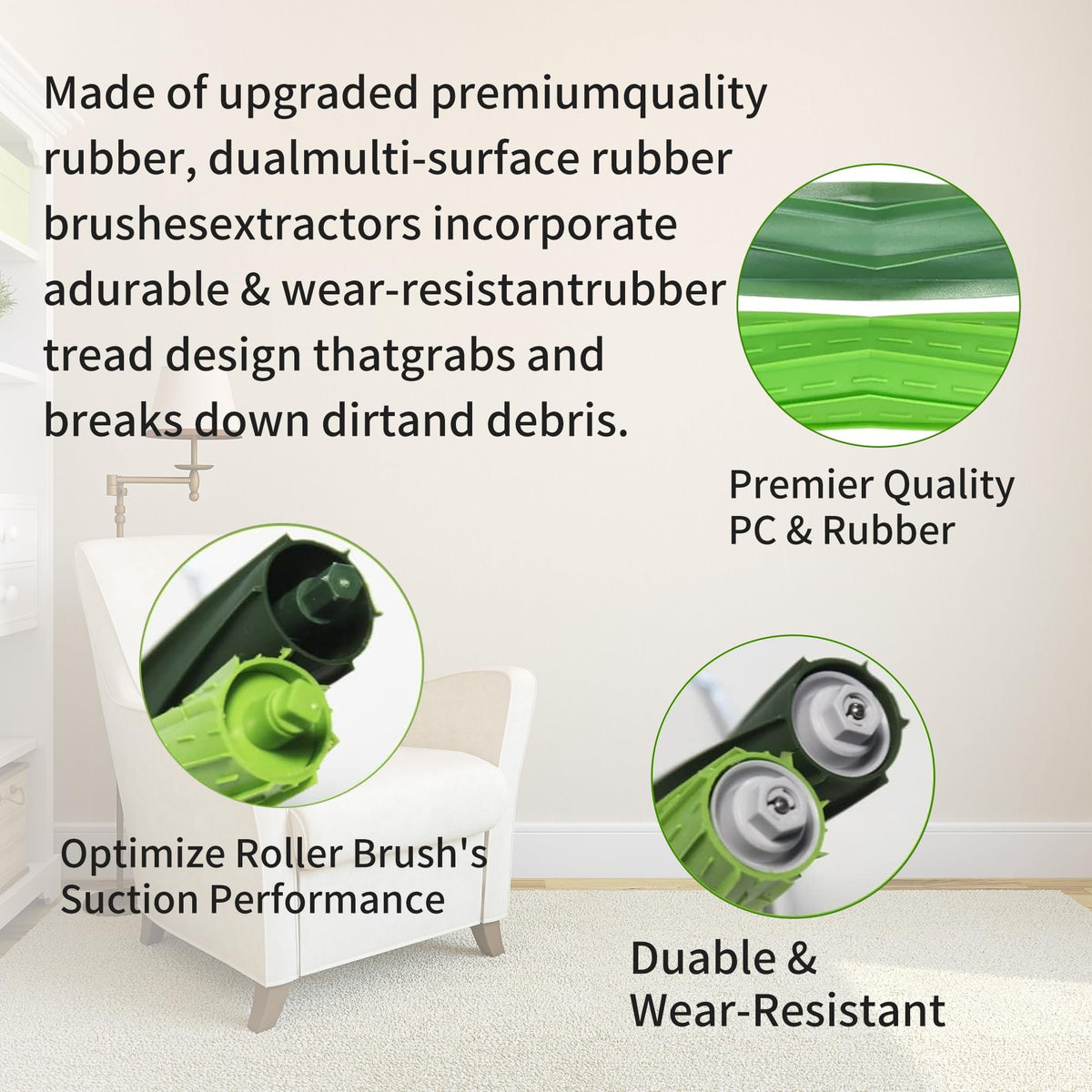 Amyehouse Roomba replacement kit filters trap dust and allergens for cleaner air
