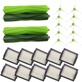 Amyehouse Roomba replacement kit main brushes for enhanced dirt loosening and edge cleaning