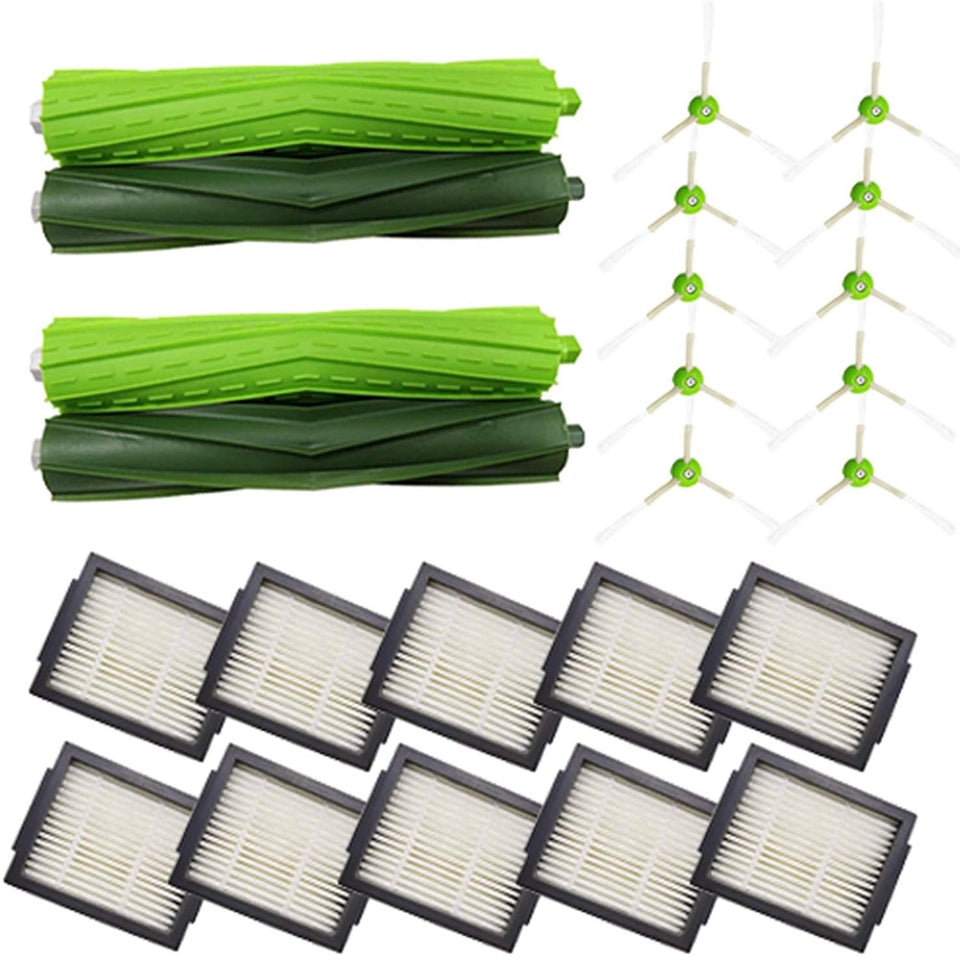 Amyehouse Roomba replacement kit main brushes for enhanced dirt loosening and edge cleaning
