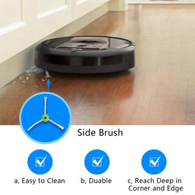Amyehouse Roomba replacement kit side brushes improve corner cleaning and debris pickup