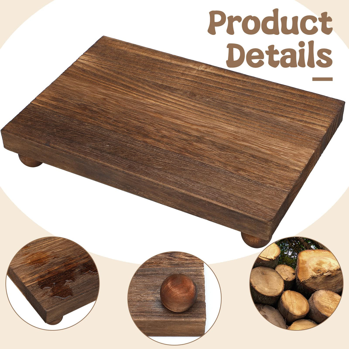 Amyhill bathroom decorative wood tray keeps sinks neat and stylish.