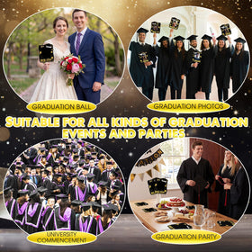 Amyhill compact 8.27 by 6.89 inch graduation fans in hand