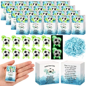 Amyhill glow-in-the-dark soccer turtle figurine adds playful senior night sparkle.