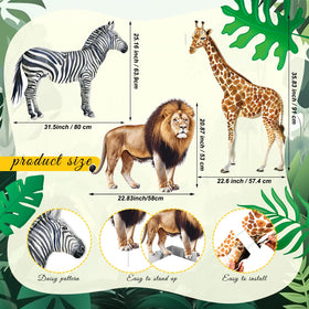 Amyhill giraffe cutout standup creates dramatic height for displays