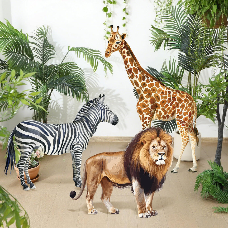 Amyhill lion cutout standup for a bold safari photo backdrop