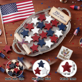 Amyhill patriotic bowl fillers showcase Americana accents for any display.