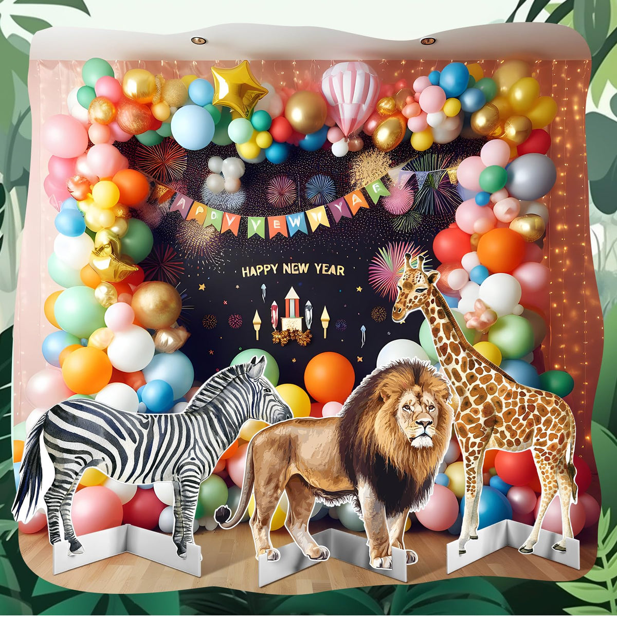 Amyhill PP plate safari cutouts for quick indoor displays