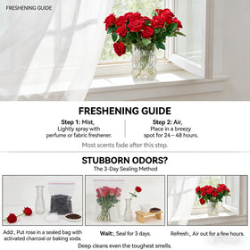 AmyHomie detailed artificial roses add natural looking foliage and texture to any arrangement