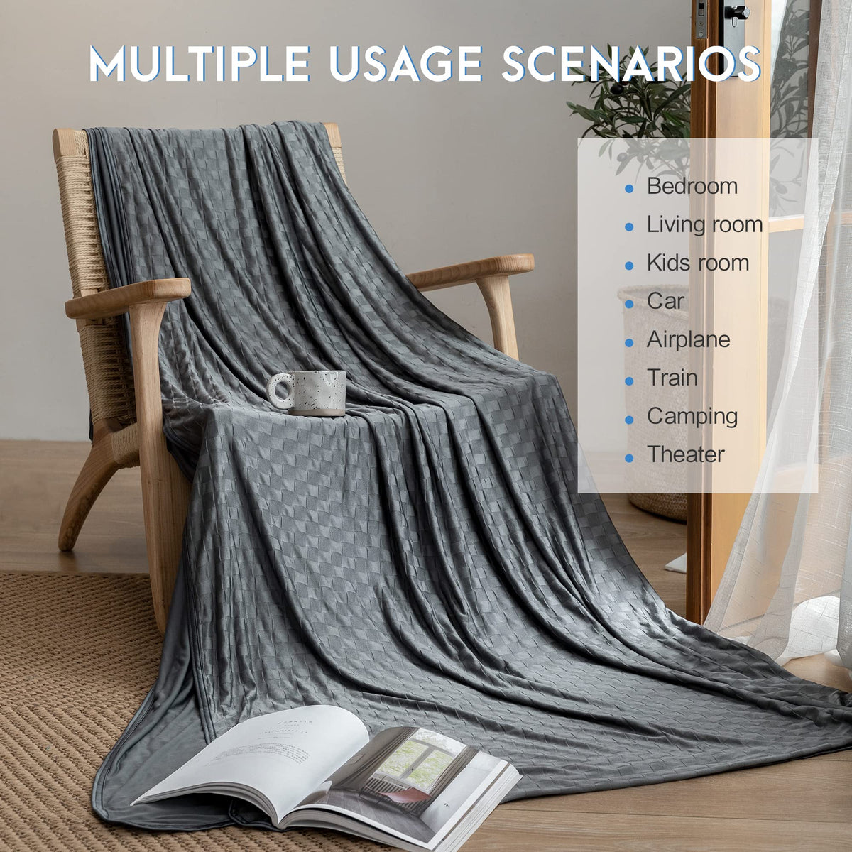 AmyHomie easy-care blanket is machine washable and quick to dry.