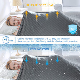 AmyHomie lightweight blanket provides breathable comfort without bulk.