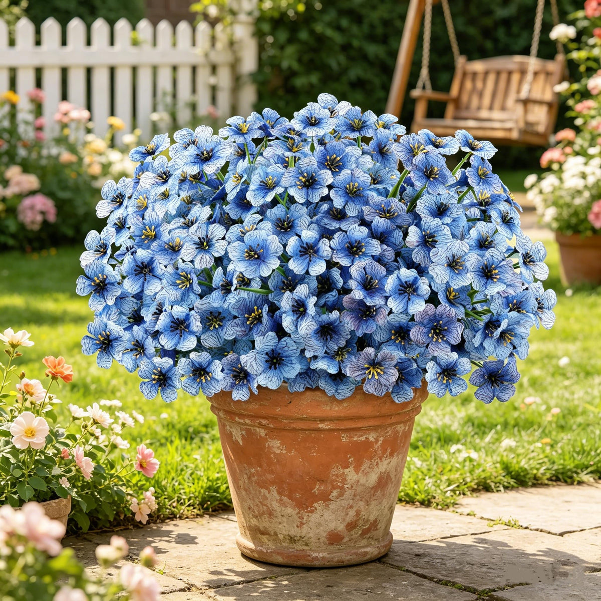AmyHomie maintenance-free decor offers year-round color without care.