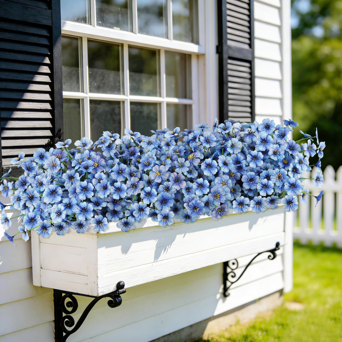 AmyHomie durable fake flowers perfect for planters and porches.