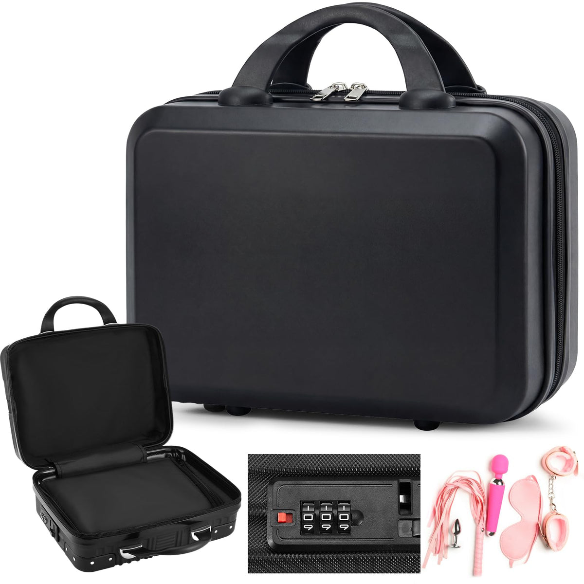 Amylove lock box front view for discreet storage and privacy.