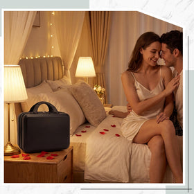 Amylove lock box interior divider shows flexible organization options.
