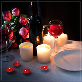 Amylove romantic room tea lights offer smokeless glow for spa nights and relaxation
