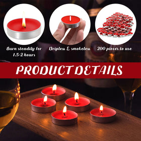 Amylove Valentine tea lights create warm glow for romantic dinners and celebrations