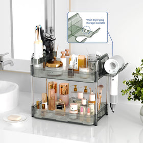 AmzAge spacious 12.5-inch by 8.5-inch tray offers more surface for cosmetics.