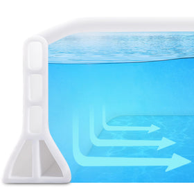 AMZKONIG 3-inch shower dam on edge showing full 67-inch coverage for dry floors.