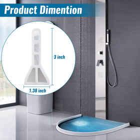 AMZKONIG collapsible dam with strong self-adhesive backing on tile.