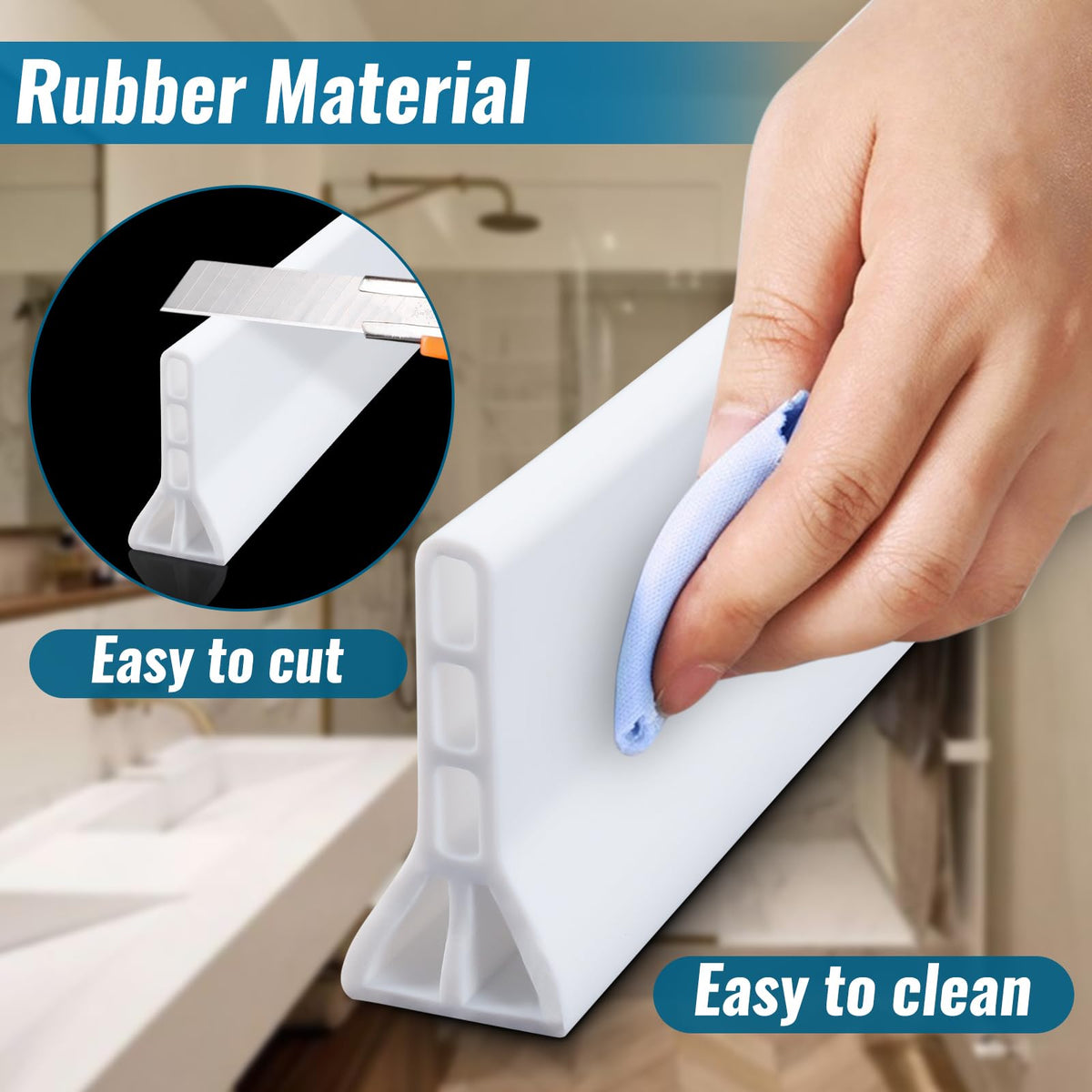 AMZKONIG silicone dam withstands heat while remaining flexible.