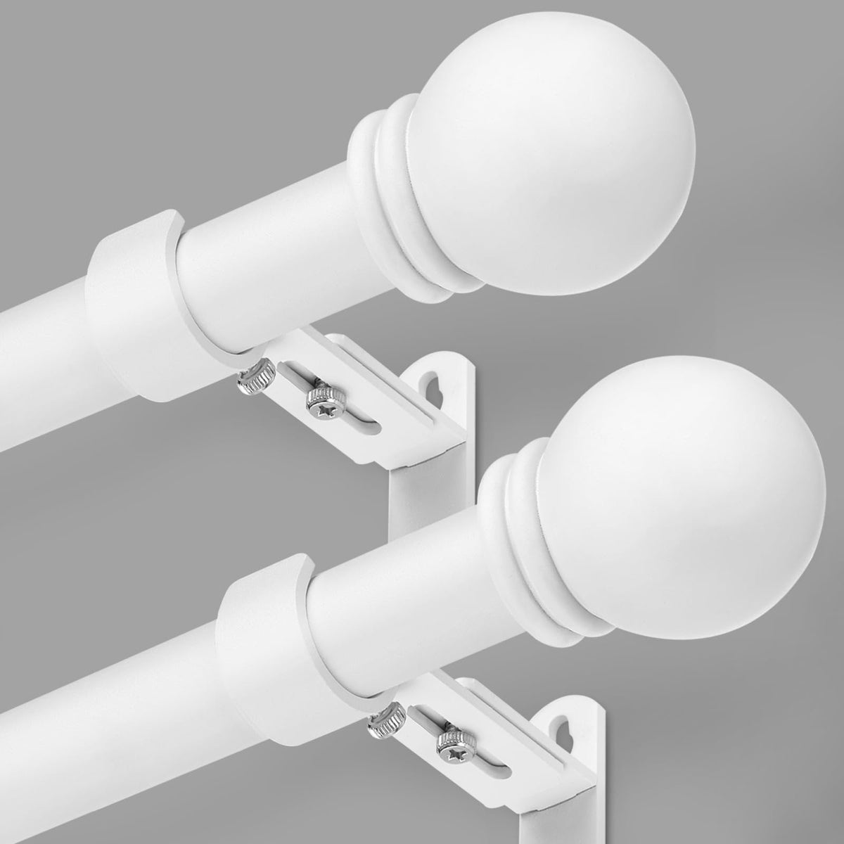 AMZSEVEN curtain rod 16-48 inches; adjustable length for versatile windows.