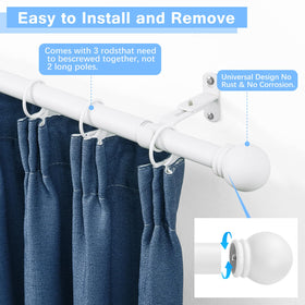 AMZSEVEN curtain rod with 60-inch max extends for larger windows.