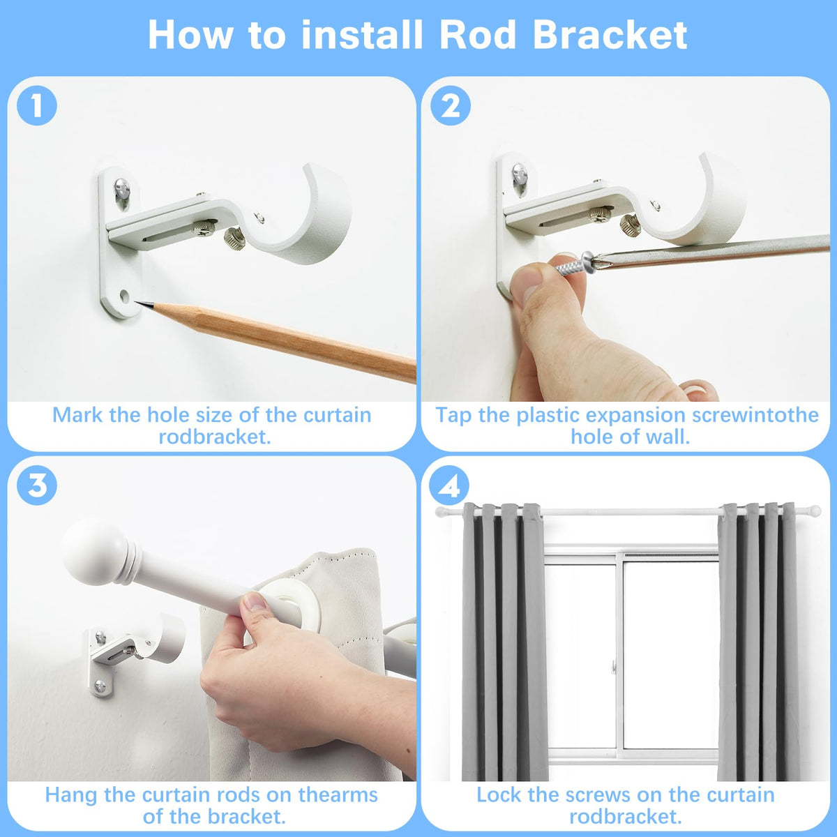 AMZSEVEN included wall brackets offer quick, secure mounting
