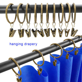 AMZSEVEN heavy-duty clip supports heavier draperies reliably