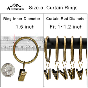 AMZSEVEN inner diameter 1.5 inches with sturdy fit for standard rods