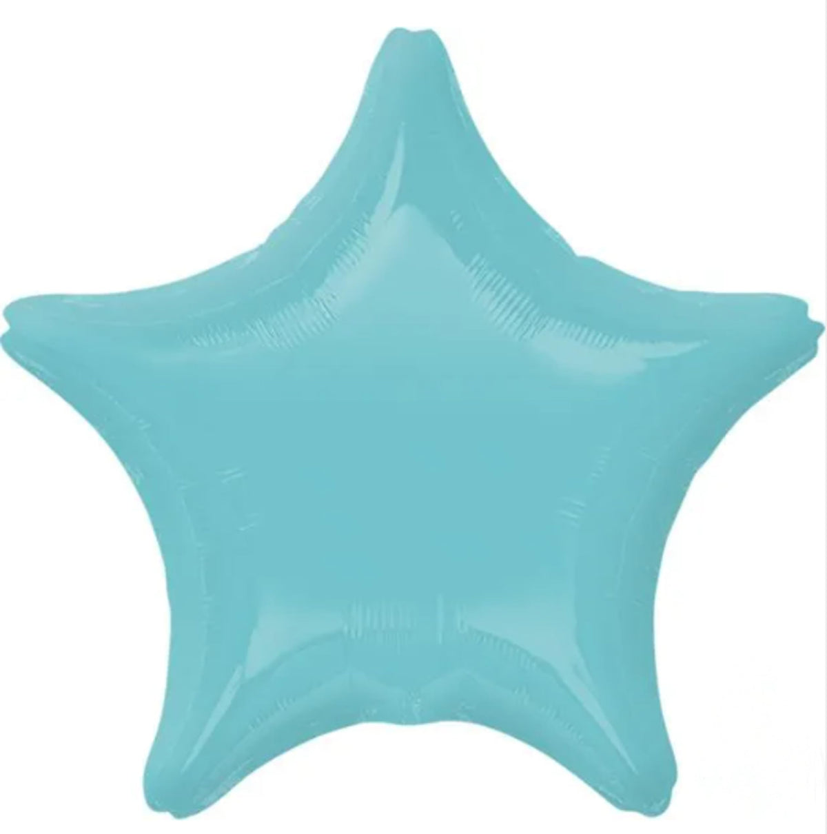 Anagram 19in star blue balloon brightens indoor or outdoor party setups.