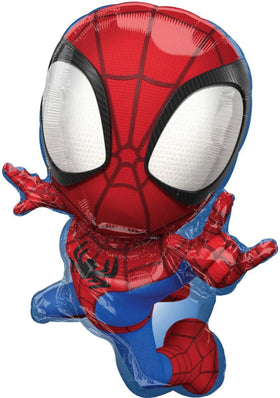 Anagram Spidey 17in round foil balloon versatile for balloon garlands and table decor